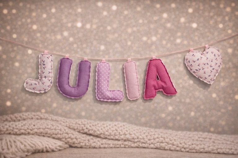 Girlanda imienna handmade